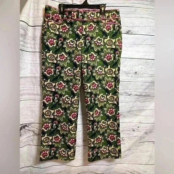 Lilly Pulitzer rare vintage corduroy the nutty professor capri pants - Picture 1 of 8